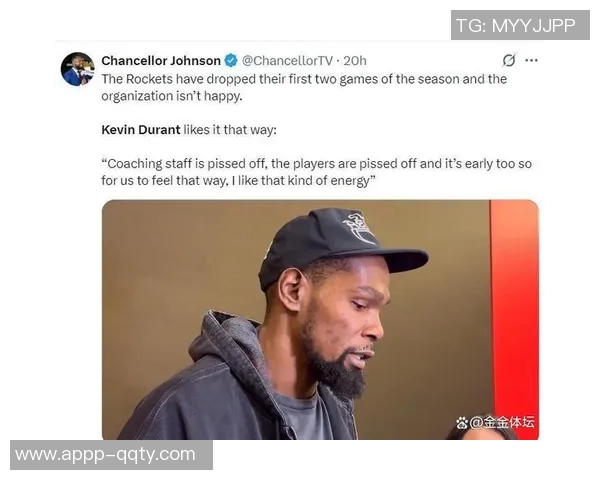 杜兰特谈连败心态：失望不可避免但要积极面对挑战